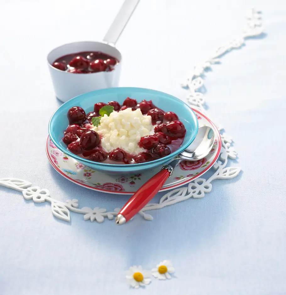 Milchreis mit Kirschen Rezept Milchreis mit Kirschen Rezept