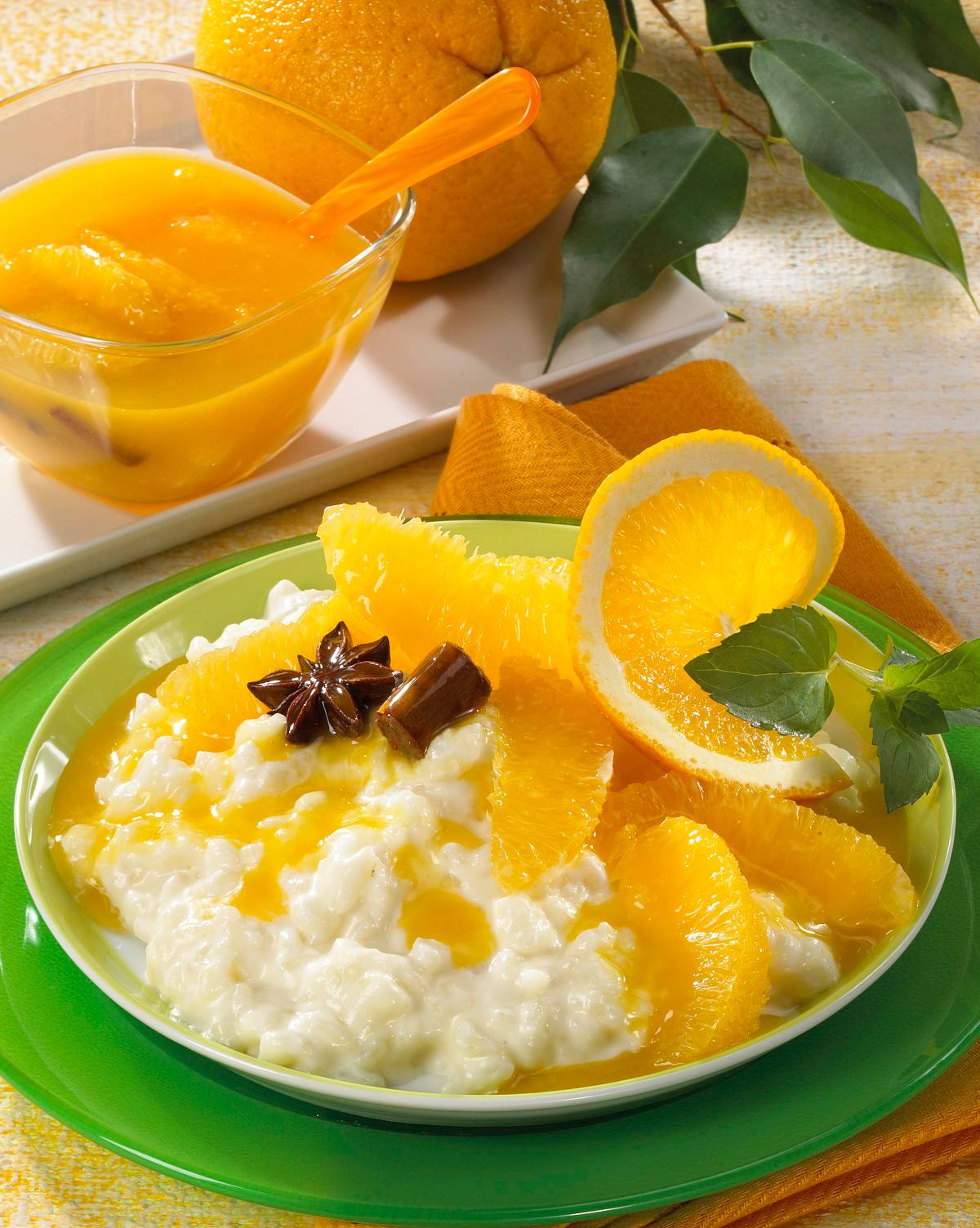 Milchreis mit Orangenkompott Rezept