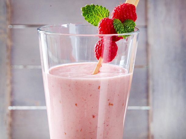 Milchshake mit Himbeeren Rezept Milchshake mit Himbeeren Rezept