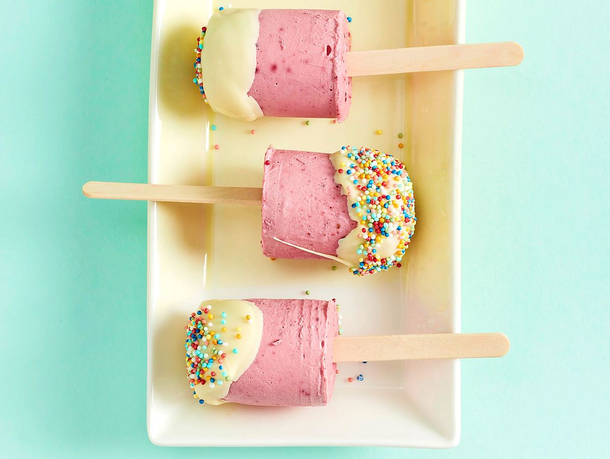 Mini-Beeren-Eis am Stiel Rezept