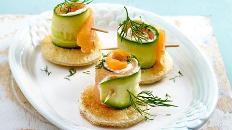 Mini-Gurken-Lachs-Röllchen Rezept - Foto: House of Food / Bauer Food Experts KG