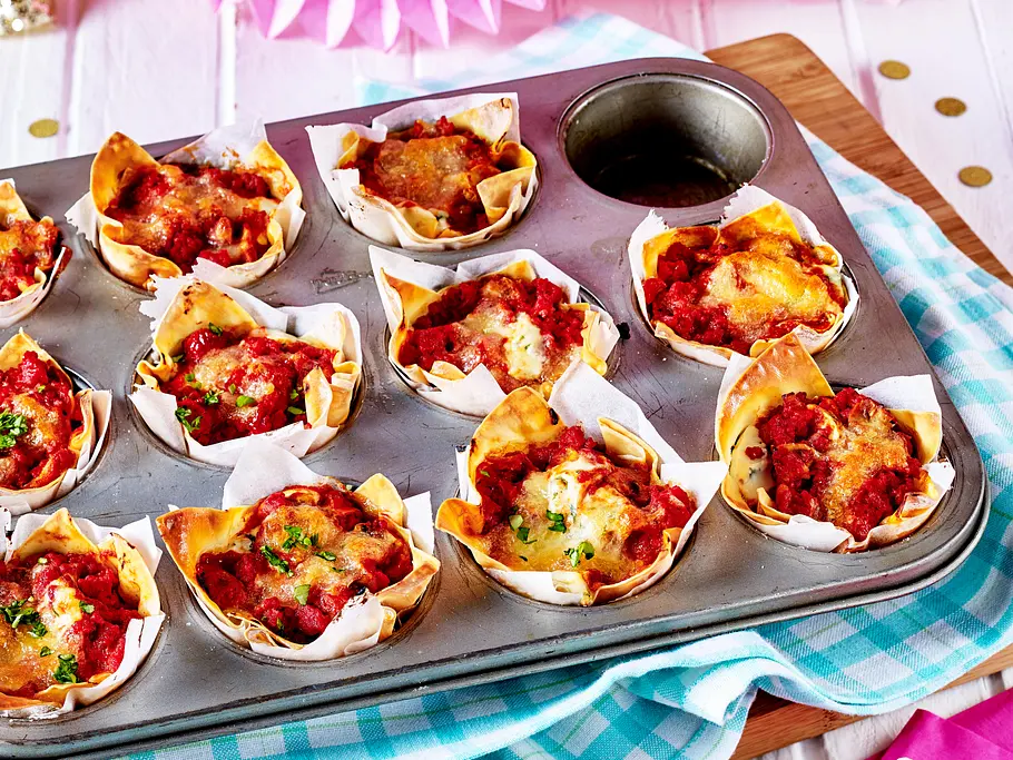 Mini-Mahlzeiten: Mini-Lasagne