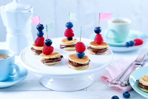 Mini-Pancake-Spieße Rezept