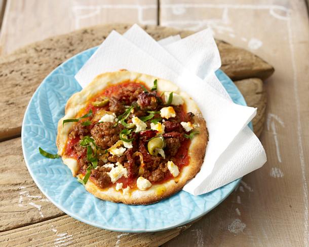 Mini Pizza mit Hack Rezept Mini Pizza mit Hack Rezept