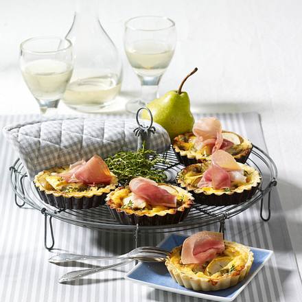 Mini-Quiche mit Parmaschinken Rezept Mini-Quiche mit Parmaschinken Rezept