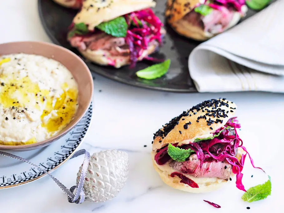Mini-Roastbeef-Burger