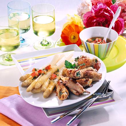 Minirouladen mit Spargel Rezept