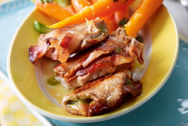 Minuten-Schnitzelchen mit Zitronenmöhren Rezept