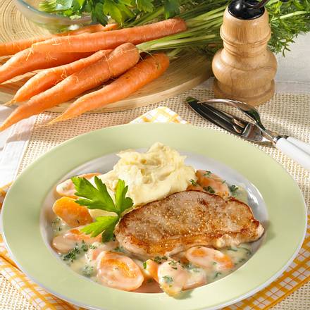 Minutensteak mit Möhrengemüse Rezept Minutensteak mit Möhrengemüse Rezept