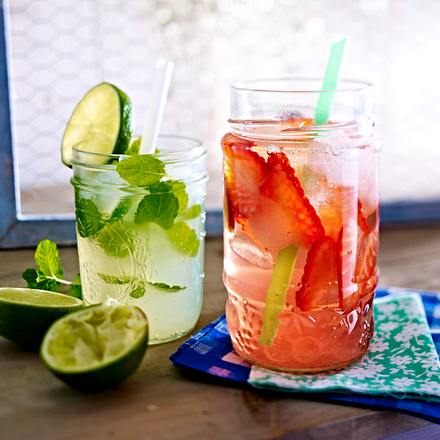 Minz-Limetten-Limo & Strawberry Royal Rezept Minz-Limetten-Limo & Strawberry Royal Rezept