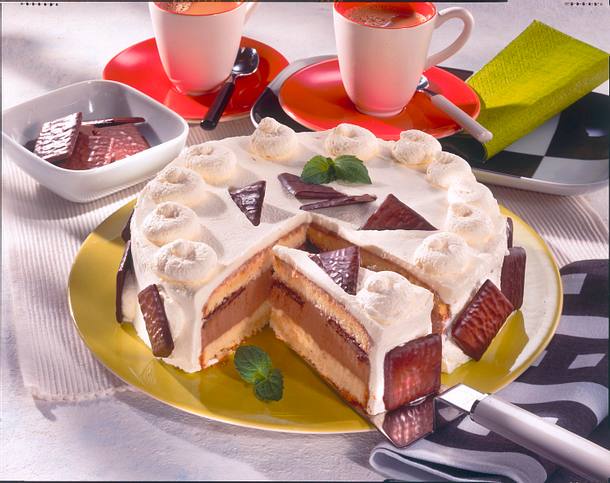 Minz-Sahnetorte Rezept Minz-Sahnetorte Rezept