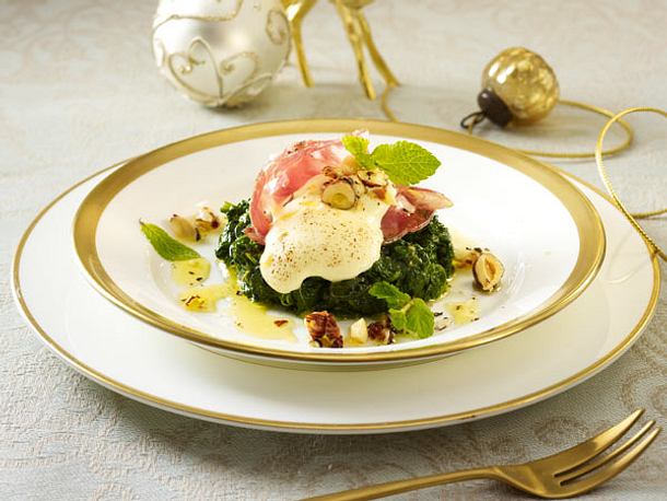 Minzspinat mit Haselnüssen Rezept
