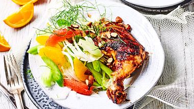 Miso-Chicken mit Zitrus-Fenchelsalat Rezept - Foto: Are Media Syndication 