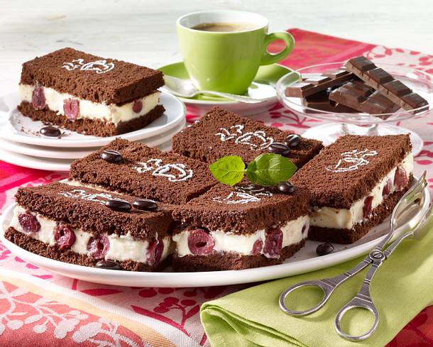Mocca-Kirsch-Schnitten Rezept