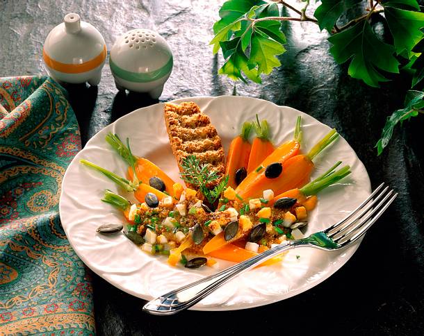 Möhren mit Ei-Vinaigrette Rezept