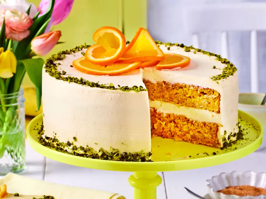 Möhren-Orangen-Torte Rezept Möhren-Orangen-Torte Rezept
