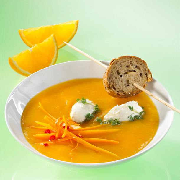 Möhren-Orangensuppe Rezept Möhren-Orangensuppe Rezept