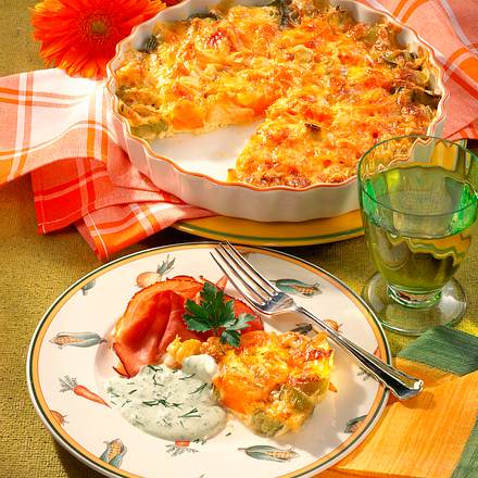 Möhren-Porree-Gratin (Diabetiker) Rezept Möhren-Porree-Gratin (Diabetiker) Rezept