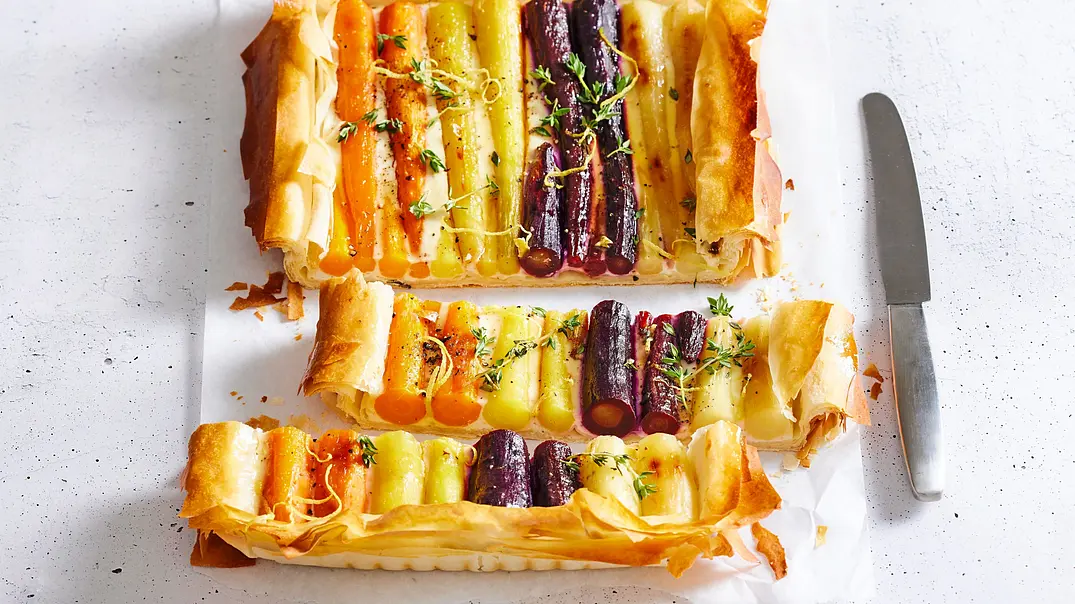 Möhren-Tarte aus Knusperteig Rezept - Foto: LECKER @ Bauer Media Group Möhren-Tarte aus Knusperteig Rezept - Foto: LECKER @ Bauer Media Group
