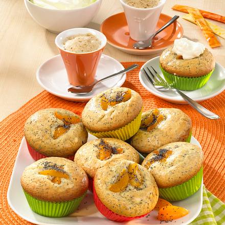 Mohn-Aprikosen-Muffins Rezept Mohn-Aprikosen-Muffins Rezept