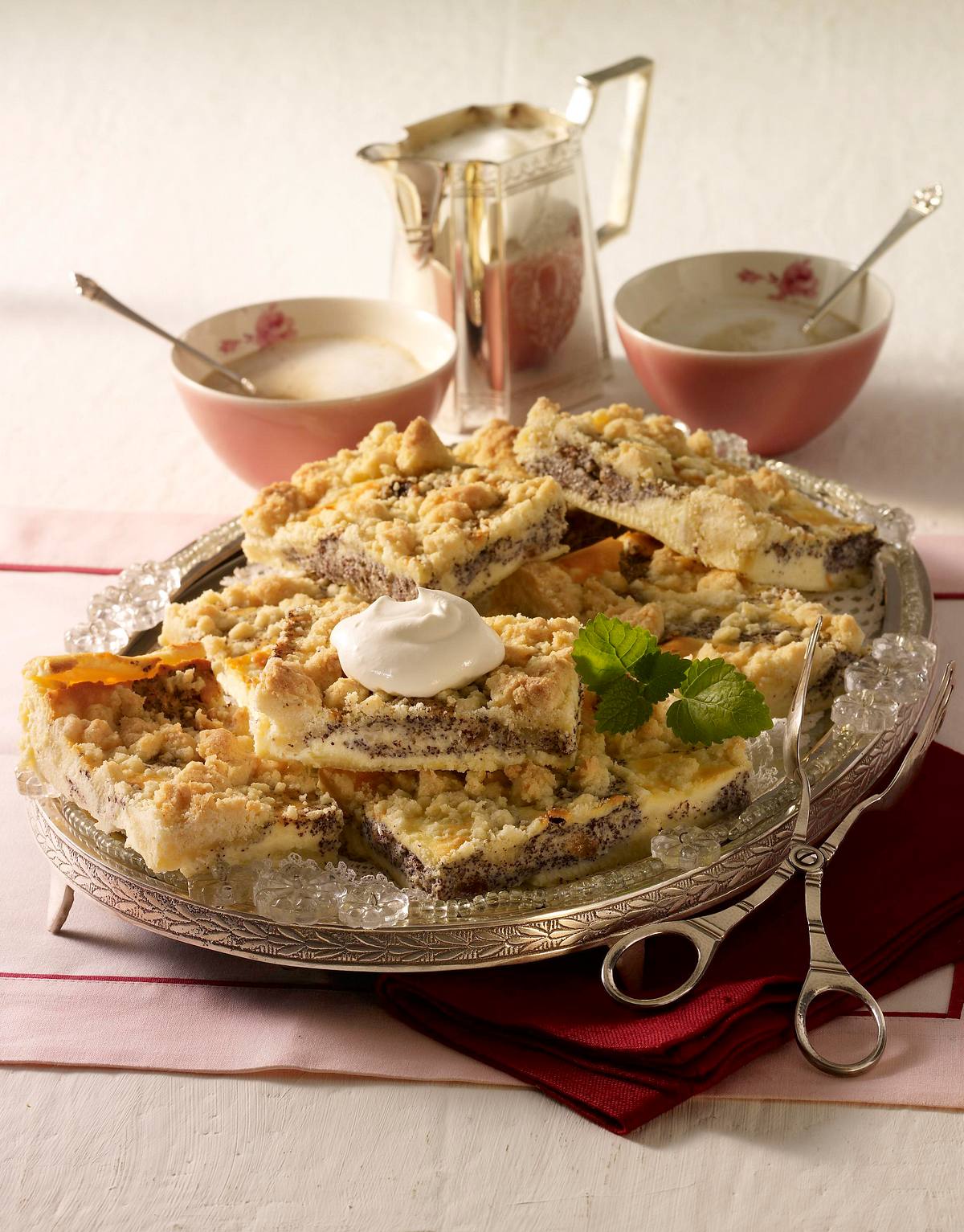 Mohn-Käsekuchen mit Streuseln vom Blech Rezept