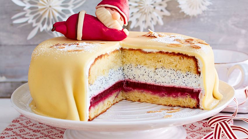 Mohn-Marzipan-Torte mit Nikolaus Rezept - Foto: House of Food / Bauer Food Experts KG