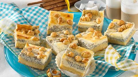 Mohn-Quark-Blechkuchen mit Zimtstreuseln Rezept - Foto: Först, Thomas