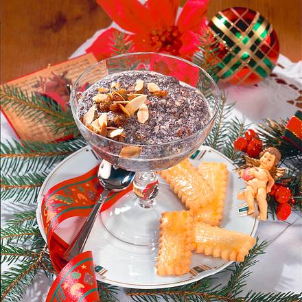 Mohndessert mit mürben Keksen Rezept Mohndessert mit mürben Keksen Rezept