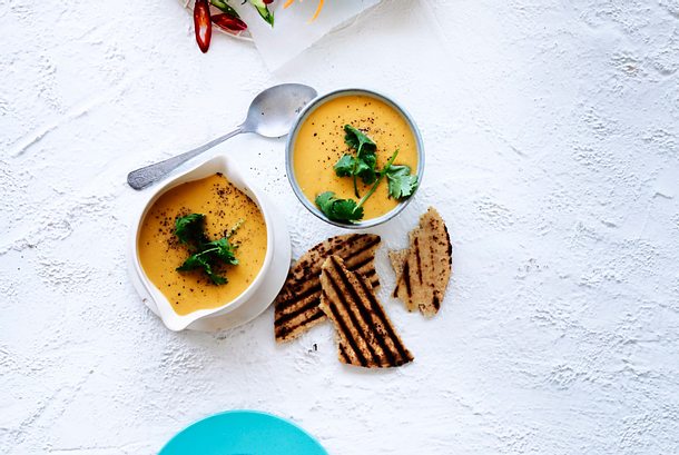 Möhren-Cremesuppe ganz ohne Crème fraîche Rezept