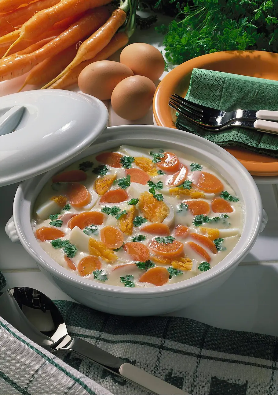 Möhren-Eier-Ragout Rezept