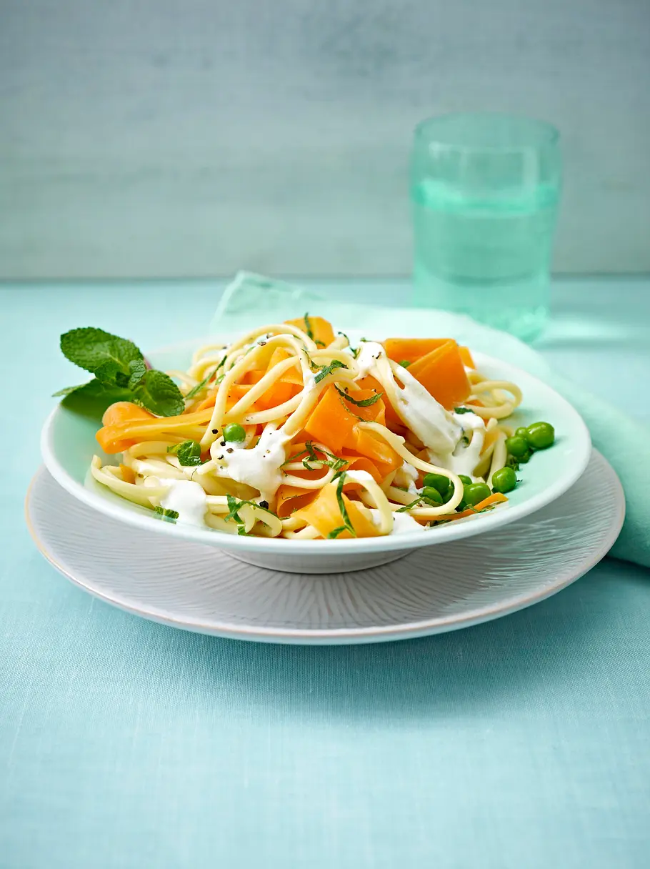 Möhren-Pasta mit Ricotta Rezept Möhren-Pasta mit Ricotta Rezept