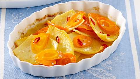 Möhren-Steckrüben-Gratin Rezept - Foto: House of Food / Bauer Food Experts KG