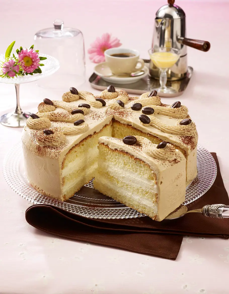 Mokka-Eierlikör-Torte Rezept