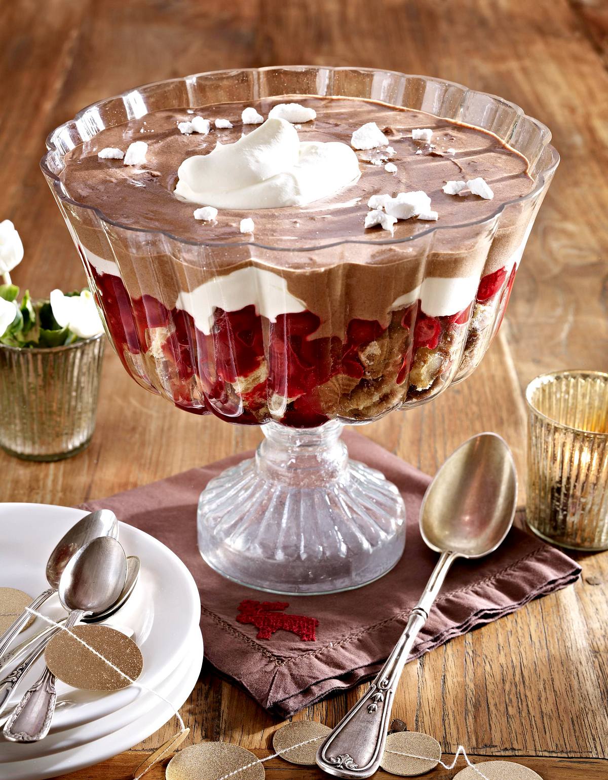 Mousse-Trifle mit Spekulatius Rezept