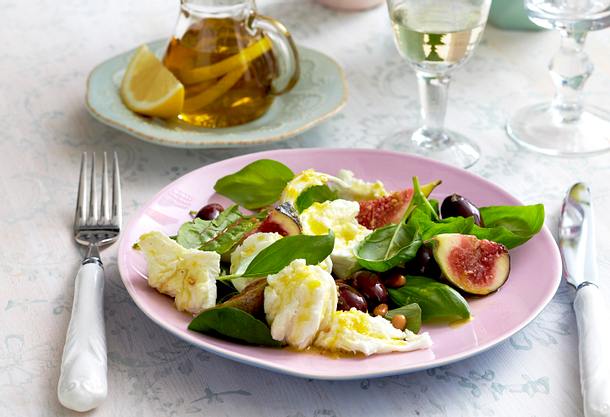 Mozzarella in Zitronenöl mit Feigen Rezept Mozzarella in Zitronenöl mit Feigen Rezept
