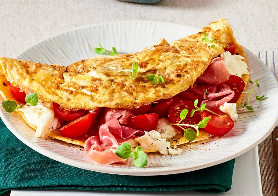 Mozzarella-Omelett Rezept Mozzarella-Omelett Rezept