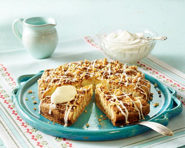Mürbeteig-Schneckenkuchen mit Marzipanfüllung Rezept Mürbeteig-Schneckenkuchen mit Marzipanfüllung Rezept