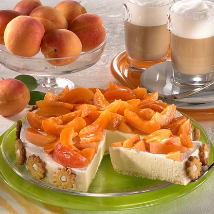 Mürbeteigkuchen mit Joghurt-Aprikosencreme Rezept