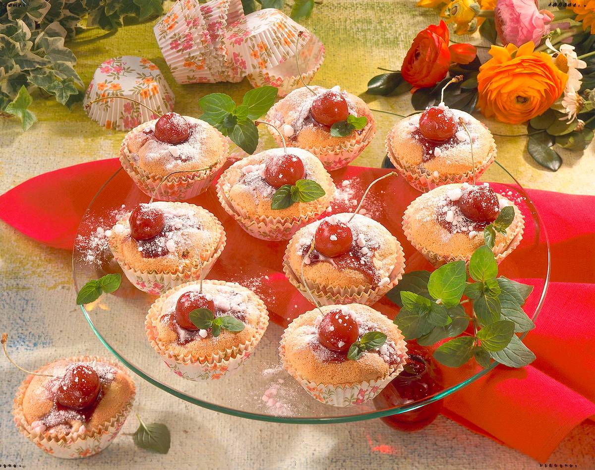 Muffins mit Kirschen Rezept