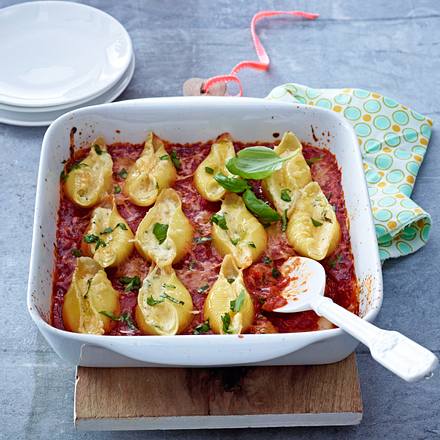 Muschelnudeln mit Zitronen-Ricotta-Füllung Rezept