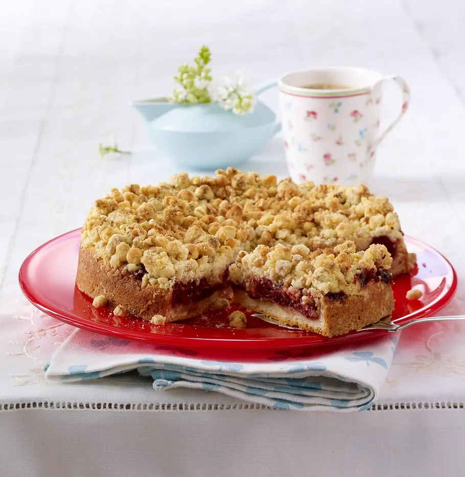 Müsli-Streusel-Kirschkuchen Rezept