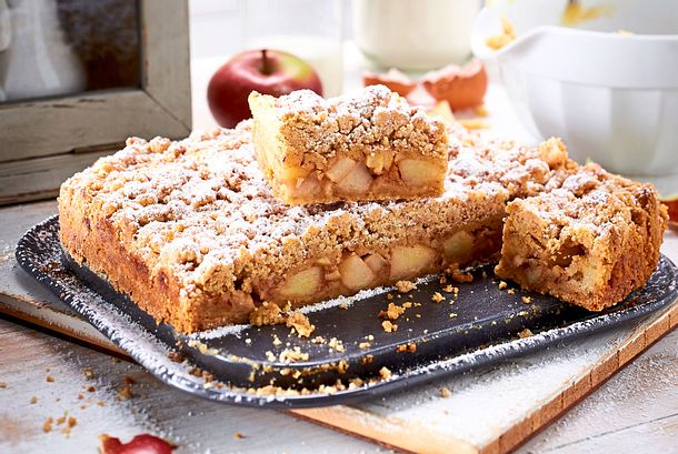 Muttis vanilliger Apfel-Streuselkuchen Rezept Muttis vanilliger Apfel-Streuselkuchen Rezept