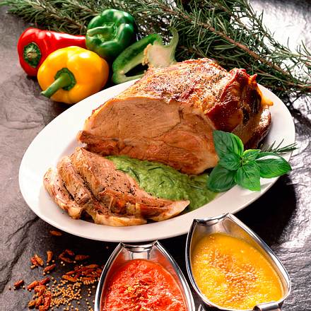 Nackenbraten mit Paprikasoßen Rezept