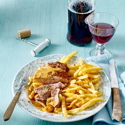 Nackensteaks mit Café-Paris-Soße Rezept