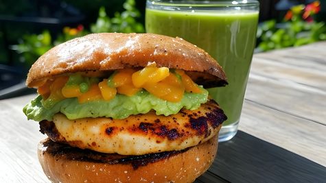 Halloumi-Mango-Burger mit frischer Mango-Jalapeño-Salsa Rezept - Foto: NAPOLEON