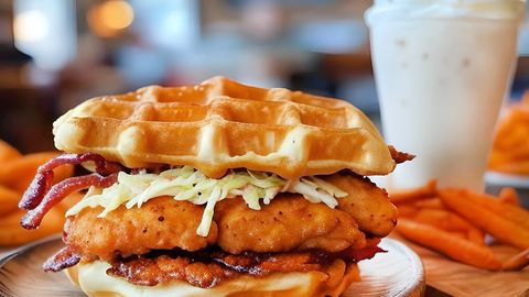 Knuspriger Chicken-Waffel-Burger Rezept - Foto: NAPOLEON