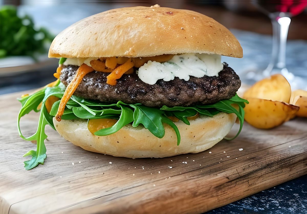 Mediterraner Lamm-Burger Rezept Mediterraner Lamm-Burger Rezept