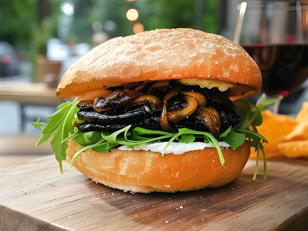 Trüffel-Pilz-Burger Rezept Trüffel-Pilz-Burger Rezept