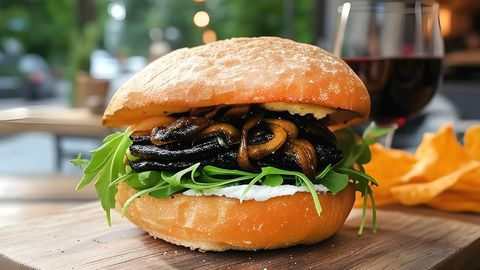 Trüffel-Pilz-Burger Rezept - Foto: NAPOLEON