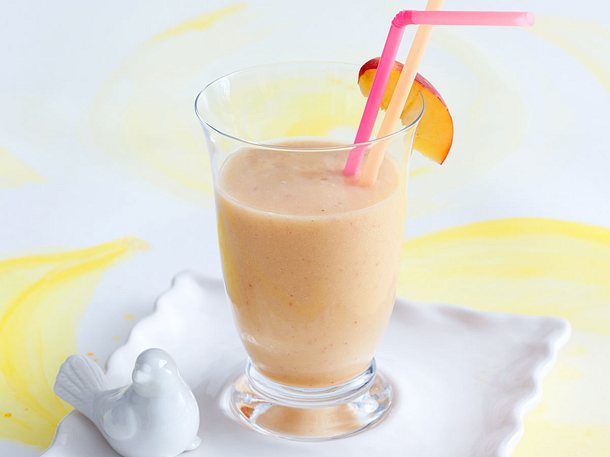 Nektarinen-Melonen-Bananen-Smoothie Rezept Nektarinen-Melonen-Bananen-Smoothie Rezept